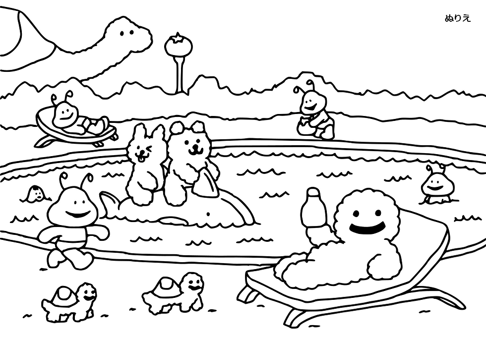 キャラべんくんプール