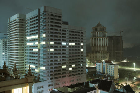 A night view of Boten. October 2023.