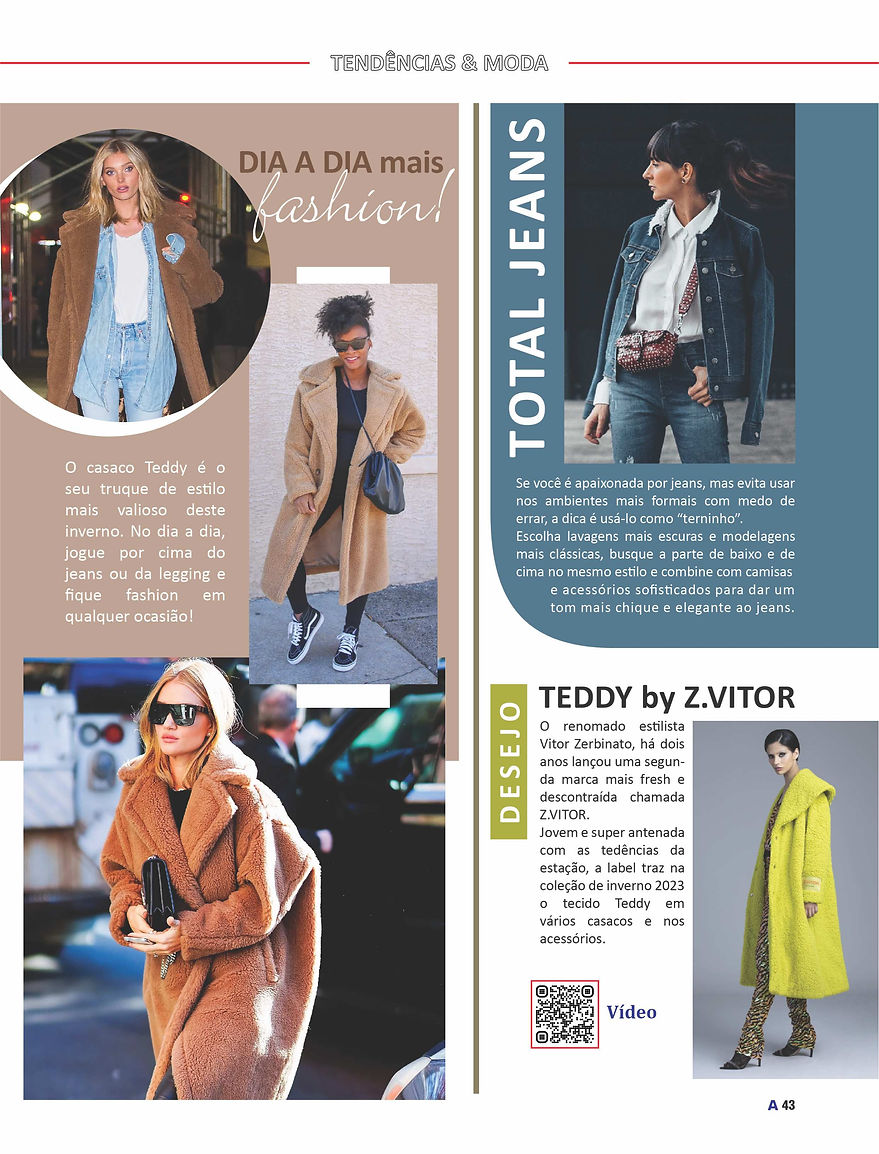 Coluna Tendências e Moda Revista A