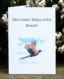 simulated shoot card, clay pigeon shoot card, bespoke game card