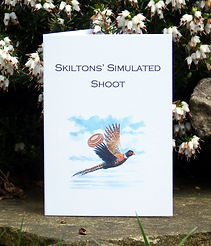 simulated game card, shoot card, clay pigeon shooting, pheasant shooting, game card, shoot cards
