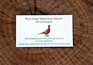 Gun cabinet magnet, pheasant card, business card, game shooting, partridge, grouse, duck, stationery, shoot cards, game cards