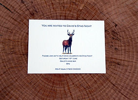 Stag invitation, pheasant stationery, shoot cards, wedding stationery, game cards