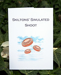 bespoke simulated shoot card, clay pigeon shoot card, bespoke game card