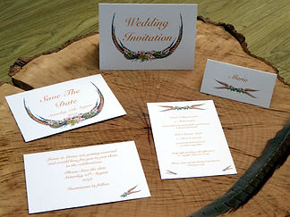 pheasant feather shoot wedding stationery, shoot cards, game cards