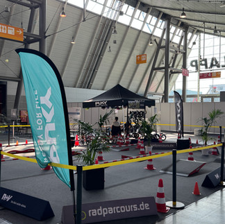 Fahrrad-Parcours auf der i-Mobility