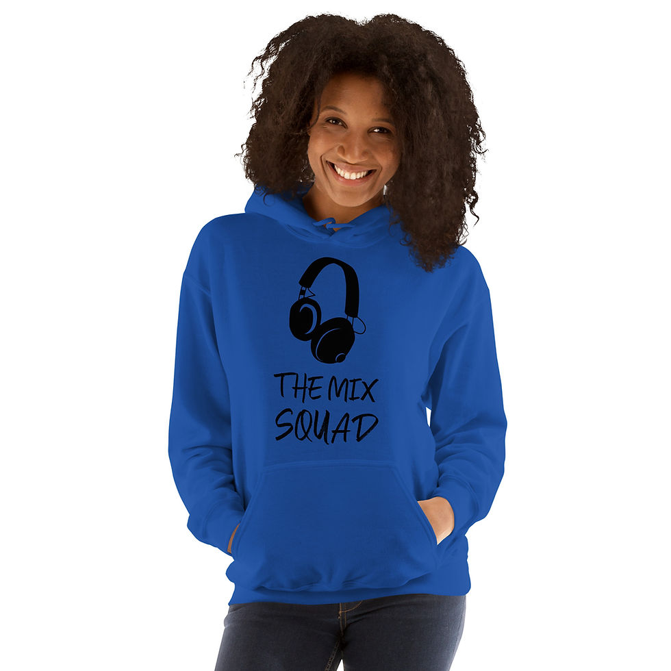 Thumbnail: THE MIX SQUAD Unisex Black Logo Hoodie