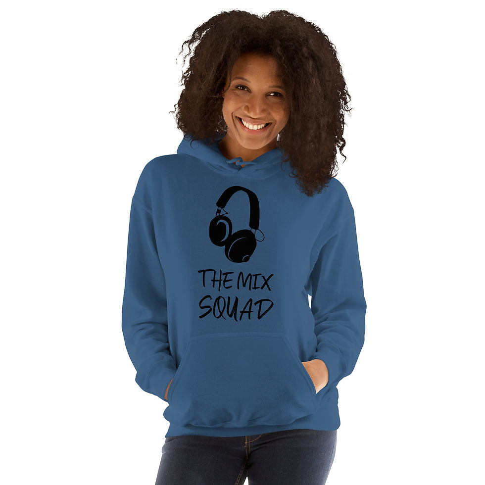 Thumbnail: THE MIX SQUAD Unisex Black Logo Hoodie