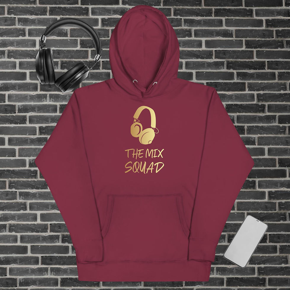 Thumbnail: THE MIX SQUAD Unisex Gold Logo Hoodie