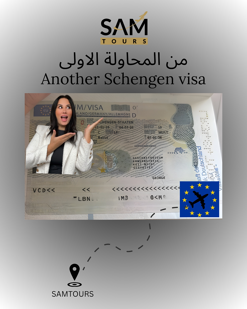Another Schengen visa approved from the FIRST attempt🫡😎
Apply for your visa with samtours
Contact us: wa.me/03424153
#Visa #schengenvisa #ilovetravel #travelblog #TravelDeals #travel