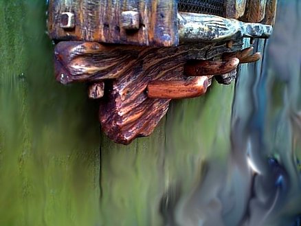 Antique shelf from the "Stone axe"
