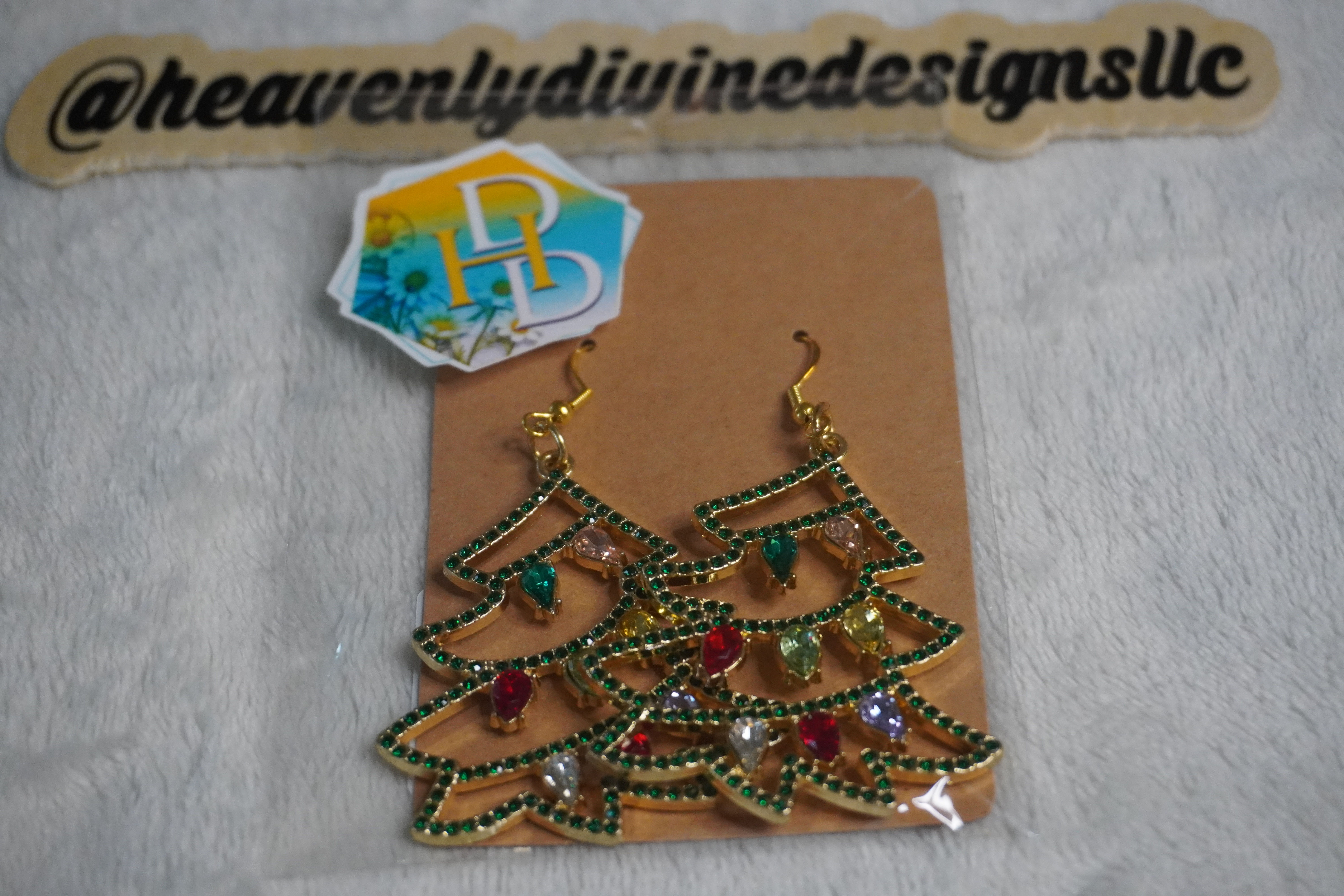 "Christmas Tree Lights" Earrings