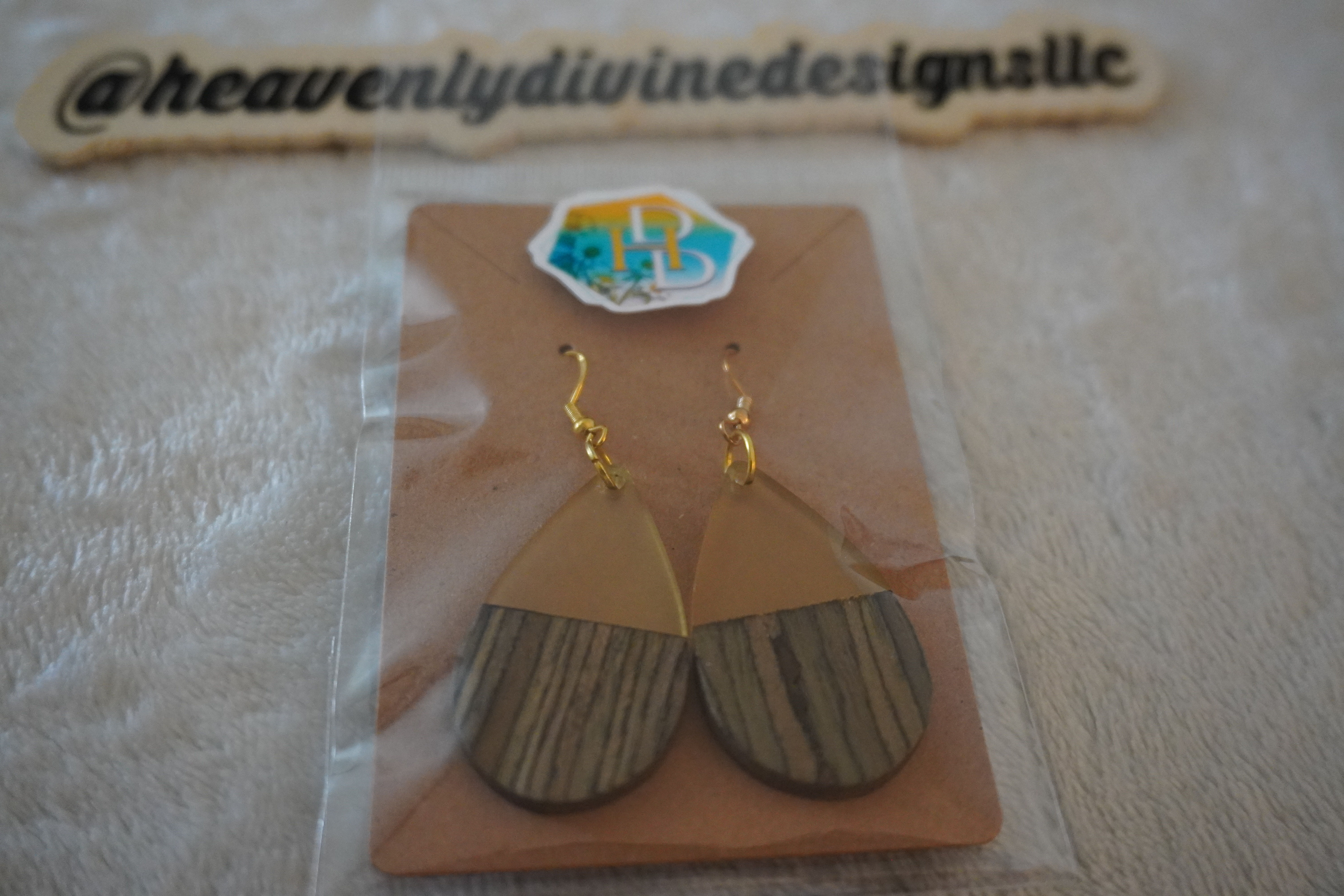 "Resin & Wooden" Earrings