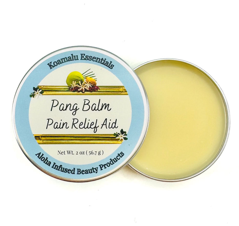 Close-up of the smooth texture of the Pain Balm, ready for application to sore muscles and joints.