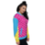Thumbnail: Pink Lightning - Unisex Bomber Jacket