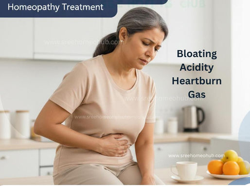 Homeopathy treatment for gas, bloating, and acidity relief in Hyderabad