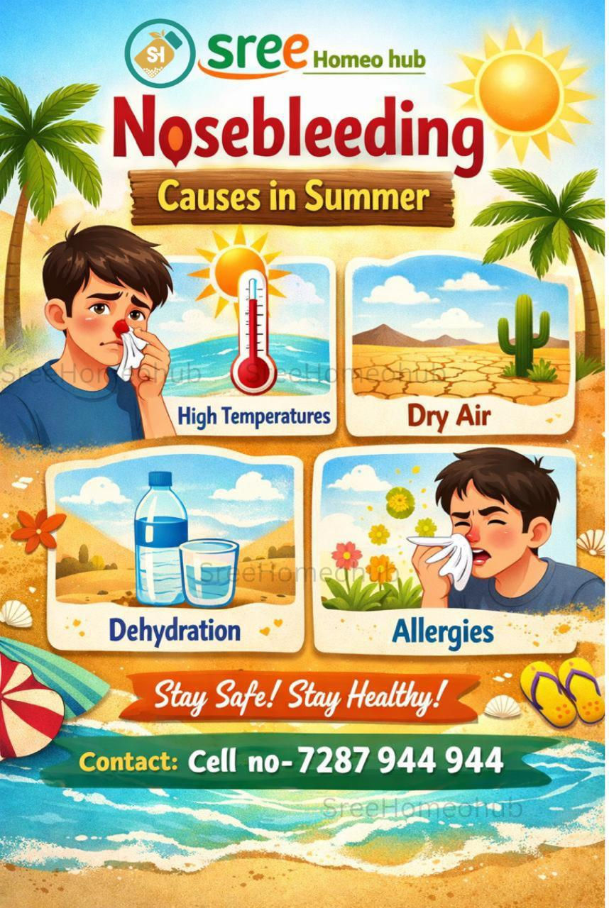 Best Homeopathic Treatment for Nose Bleeding | Expert Homeopathy Doctors in Hyderabad