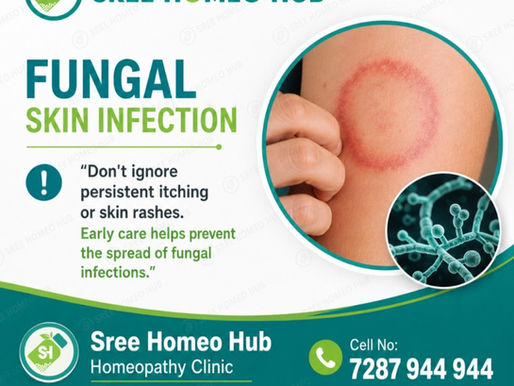 Best homeopathy treatment for fungal skin infections including ringworm and athlete's foot in Hyderabad