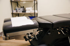 A chiropractor bench representing Chiropractic services in Cambridge, Kitchener-Waterloo, and Guelph.