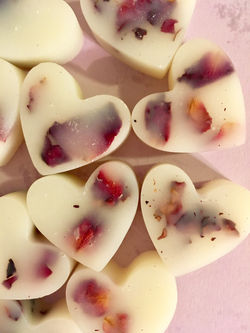 Rose bath melts