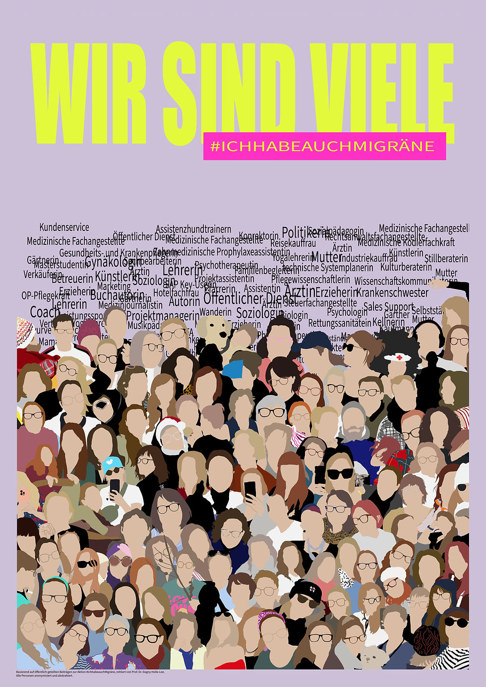 #IchhabeauchMigräne - Poster zur Sichtbarkeit von Migräne