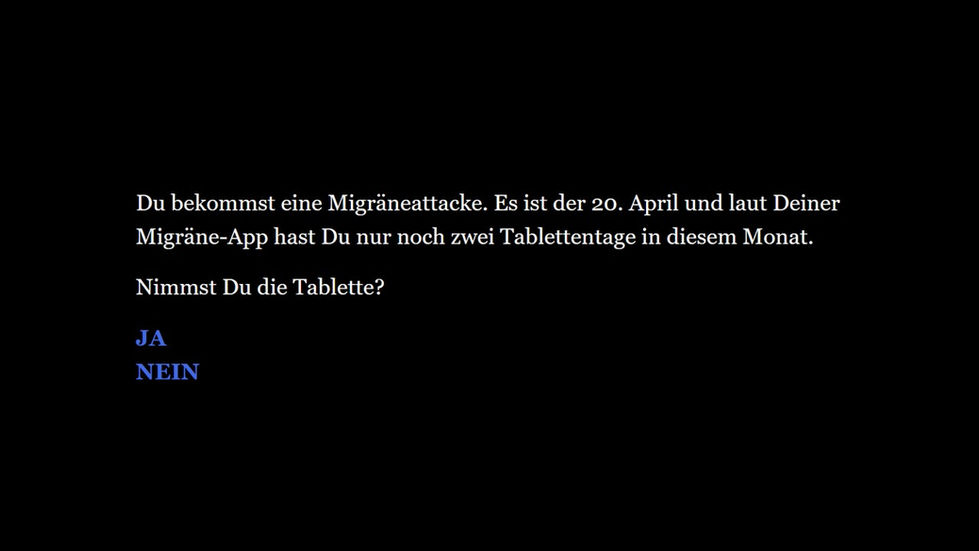 Screenshot Antwort