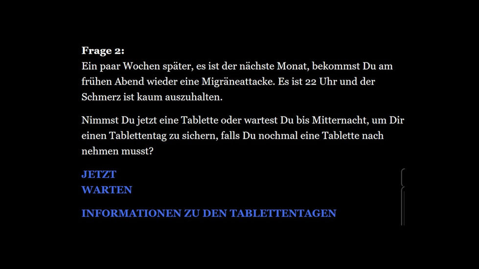 Screenshot Frage 2