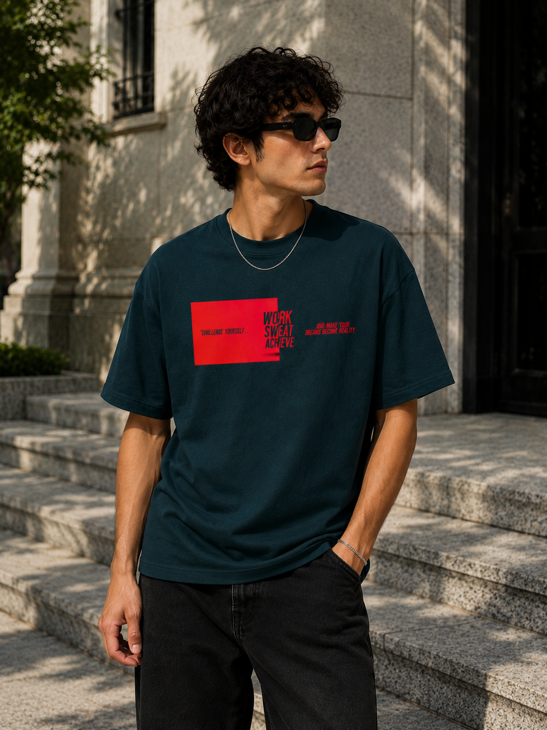 Stay Fit | Classic Oversized T-Shirt | ZYRO21 | 64422680