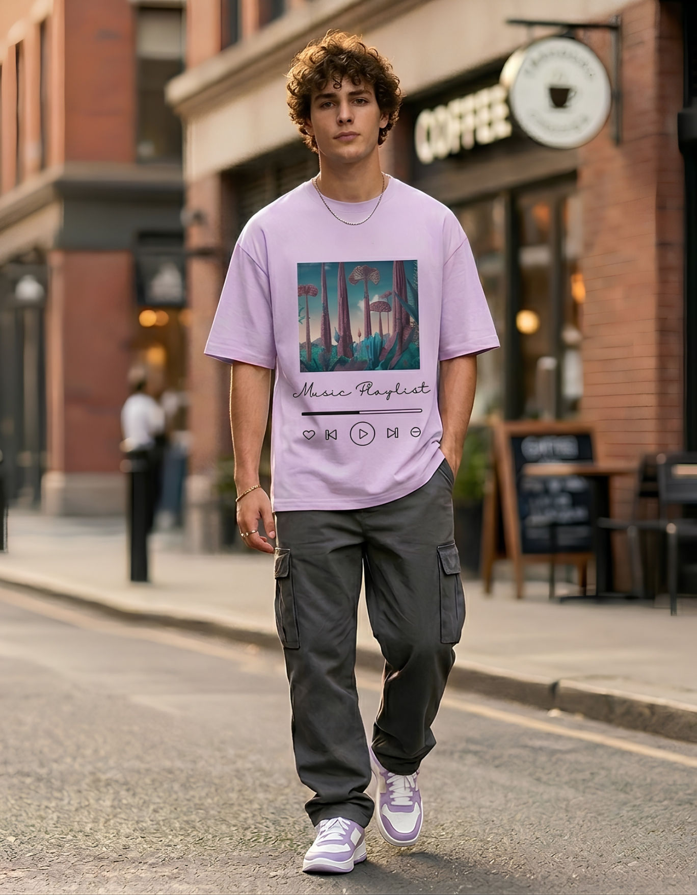 Playlist | Classic Oversized T-Shirt | ZYRO21 | 64396828