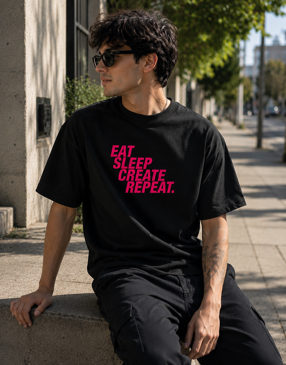 Thumbnail: Creator | Premium Terry Oversized Tee | Solid | ZYRO21 | 64435346