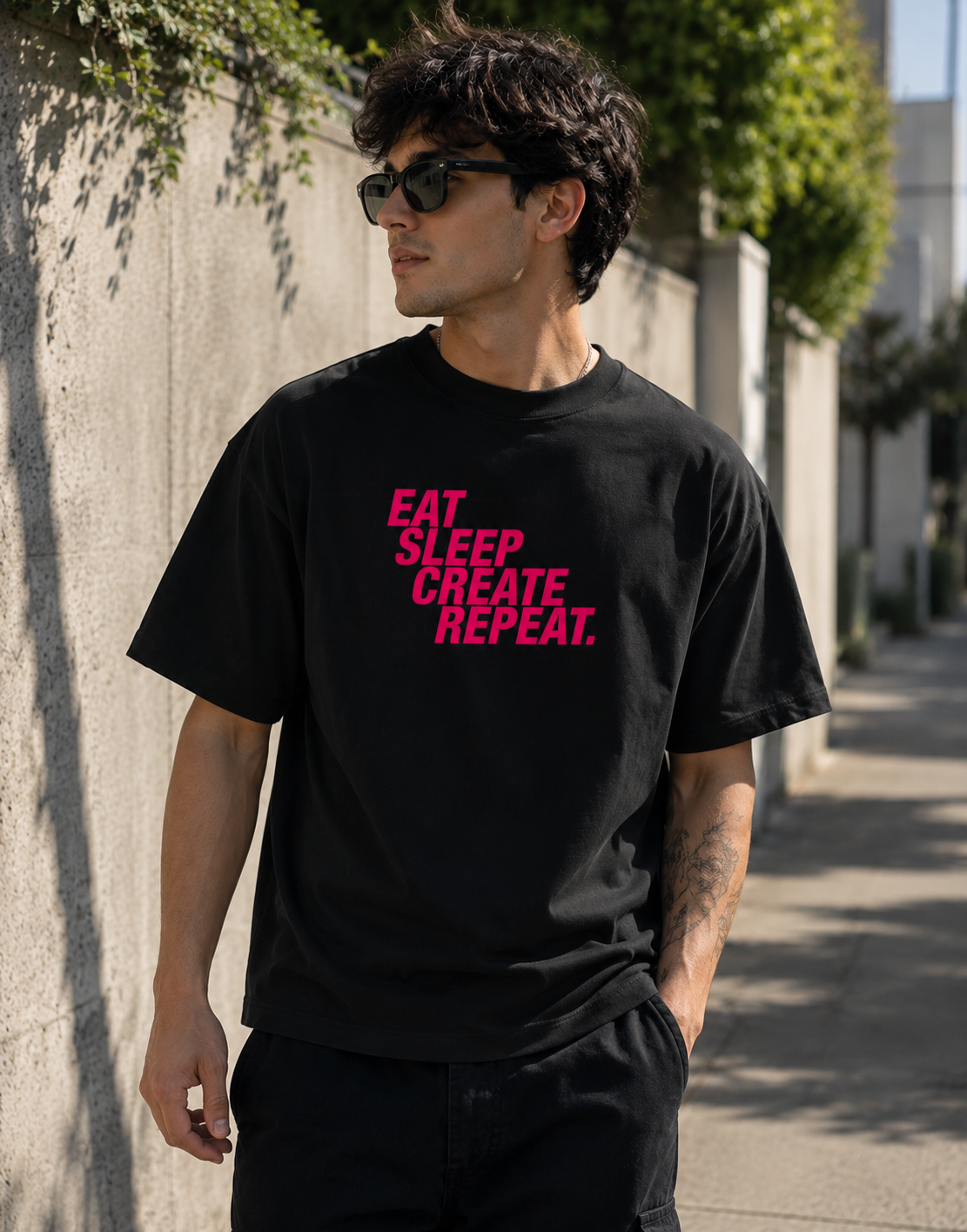 Creator | Premium Terry Oversized Tee | Solid | ZYRO21 | 64435346