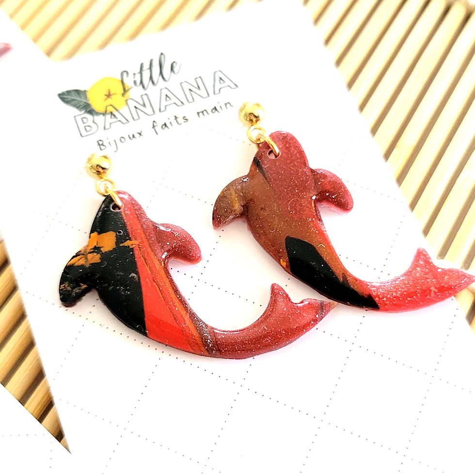 Miniature : Boucles d'oreilles KOI