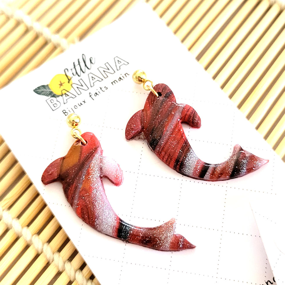 Miniature : Boucles d'oreilles KOI