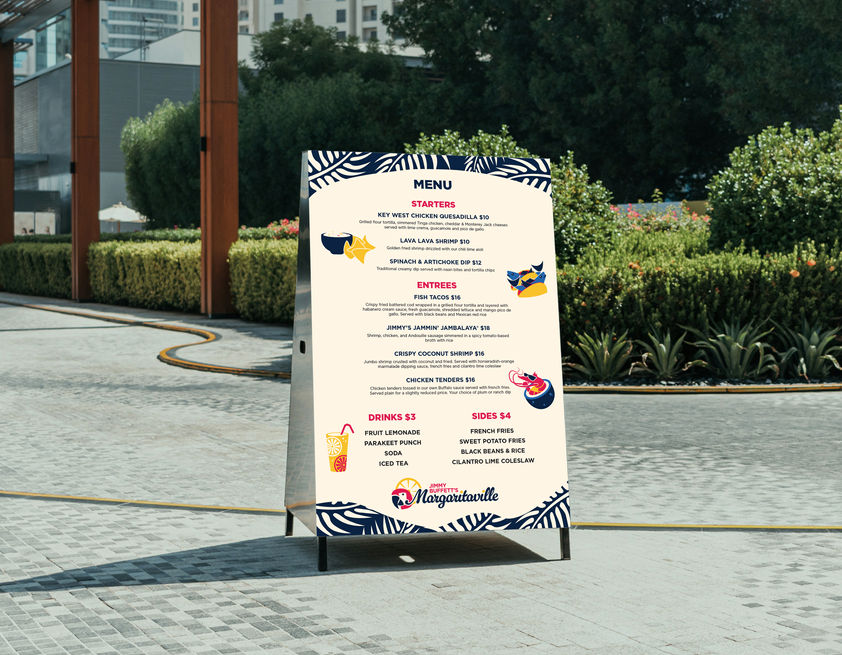 Menu Board Mockup