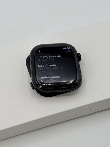Thumbnail: Apple Watch Series 11 (GPS) - 46mm - Jet Black - Topstaat