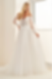 An image of aBridgertondrama-inspired wedding dress