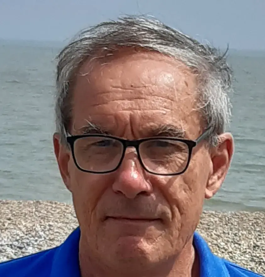 Portrait of retired chartered surveyor Simon Eades.
