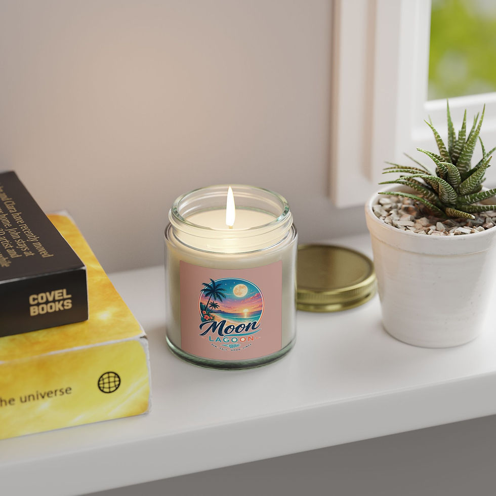 Thumbnail: Beachwood Scented Candle – 'Mon Lagoon Tropical Wax Jar (4oz & 9oz)