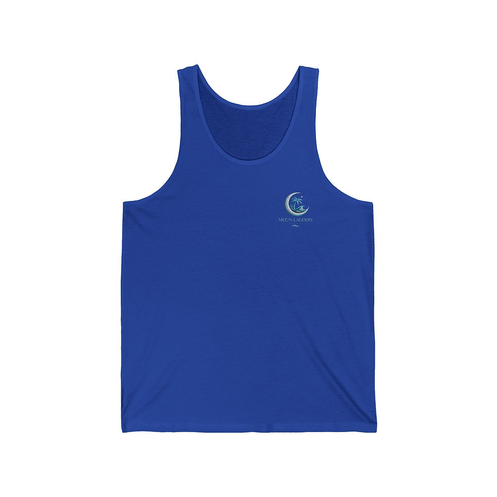 Thumbnail: Stay Wild After Sundown Tank Top — Moonlit Night Graphic Jersey Tank