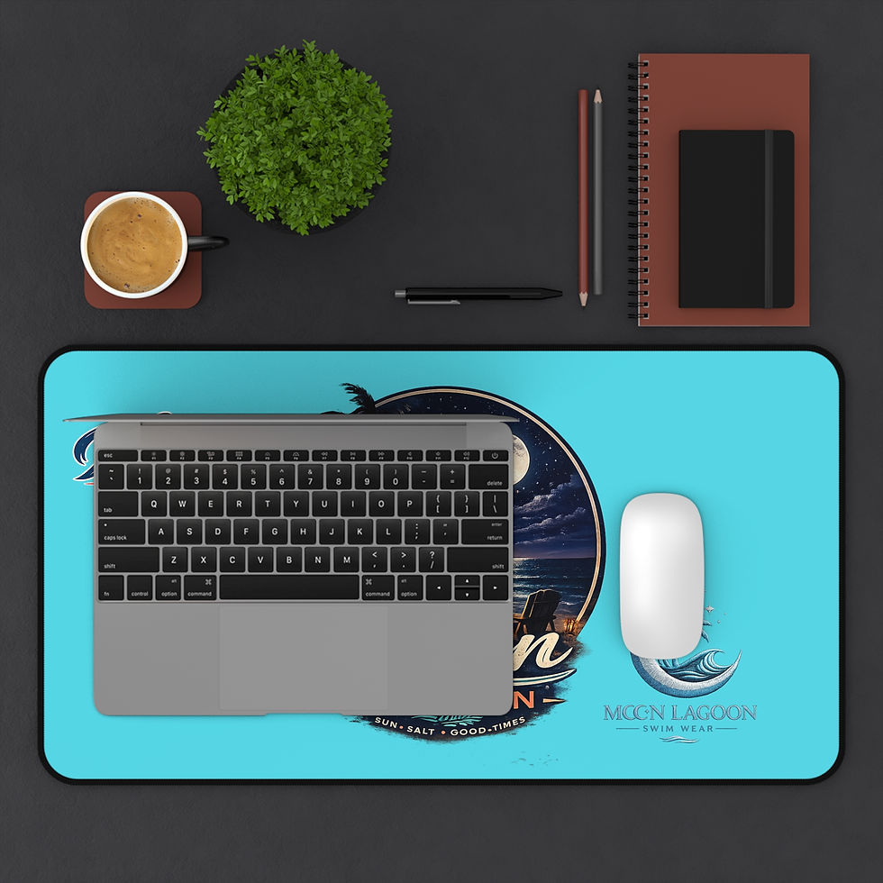 Thumbnail: Tropical Tiki Desk Mat – 'HeatWave Co.' Coral Gaming Mouse Pad