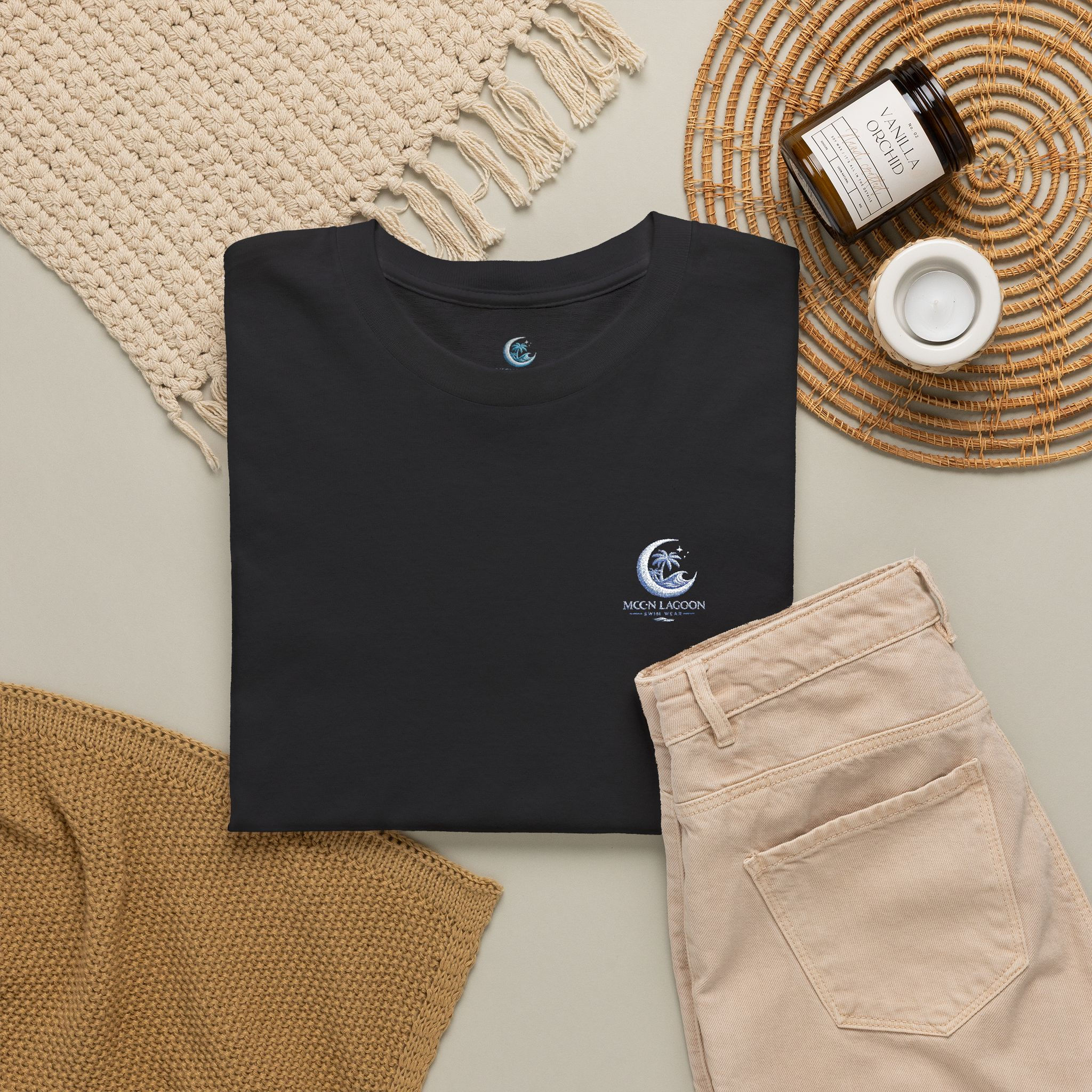 Chest Logo Surf Wave T‑Shirt — Coastal Vibes Tee