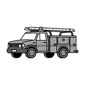 service truck simple no background