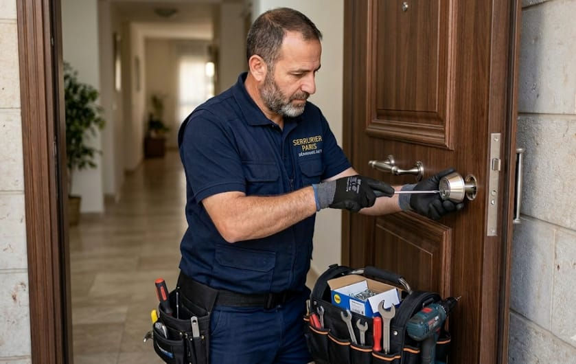 Installation de serrure par serrurier professionnel à Paris 18e