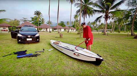 Da Vinci Kajak Test in Koh Chang, Thailand