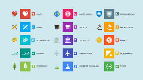 Google election info-graphic icons