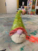 A hand sculpted gnome
