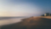 Home in the beach at sunset