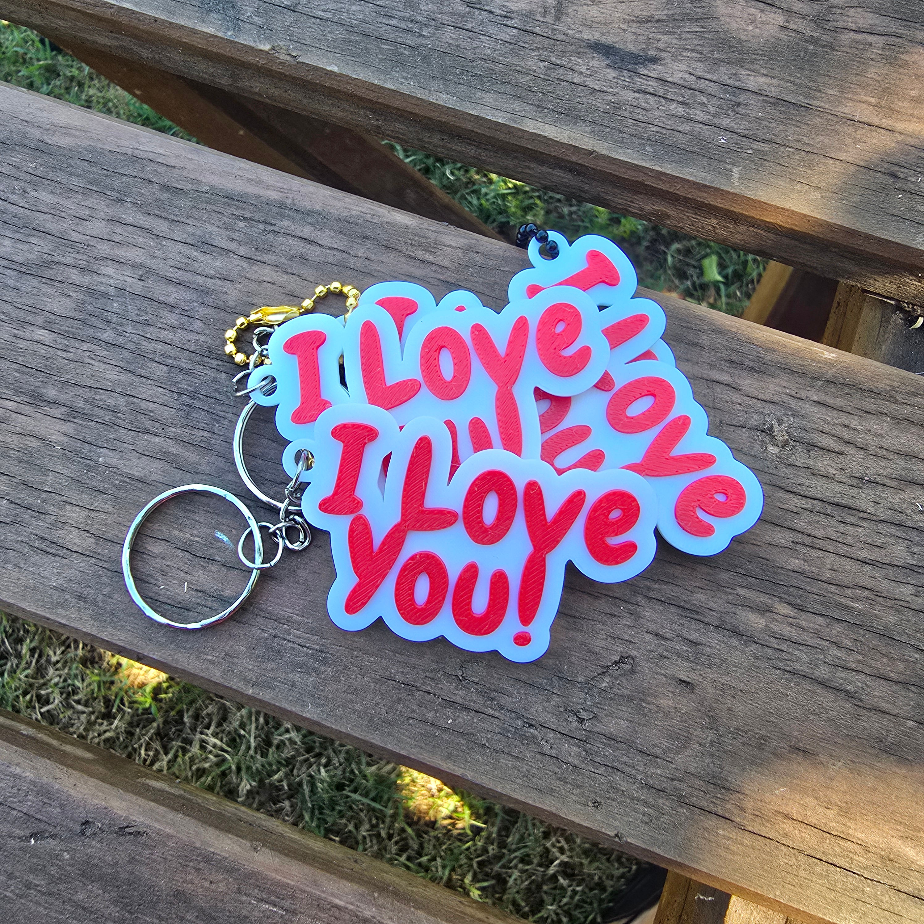 I Love You Key ring