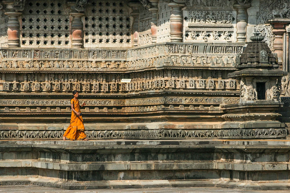 Orange sari