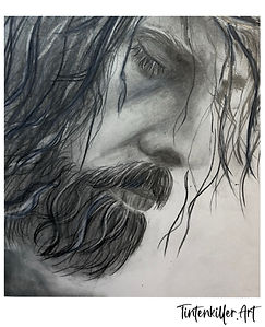 Bleistift Zeichnung. Jesus. peg